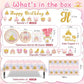 235pcs Princess Birthday Party Decorations, Princess Themed Pink Party Decor, Banner Party Plates Napkins Cups Tablecloths Balloons Cake Toppers