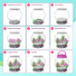Dan&Darci Light-Up Unicorn Terrarium Kit for Kids - Kid Birthday Gifts - Best Unicorn Toys & Activities Kits Presents - Arts & Crafts for Girls & Boys