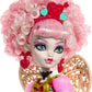 Monster High Scary Sweet Birthday Doll, Cupid Asteria in Pink and Red Party Dress with Themed Accessories Like Invite, Balloon, Gift and More