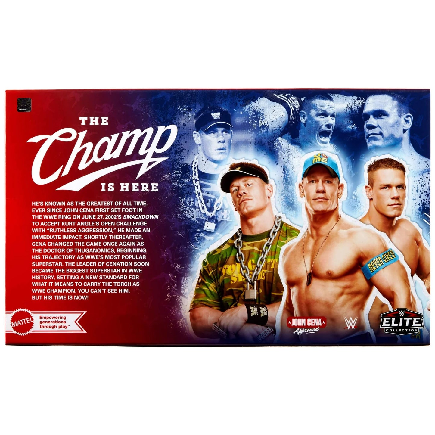 WWE Elite Collection John Cena 3-Pack, Collectible Set of 6-inch Action Figures with Articulation