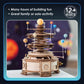 MindWare Gearjits: Solar System - Wooden 3D Building Puzzle for Teens & Adults - DIY Solar System Model - Fun for Parents Too! - Great STEAM Gifts