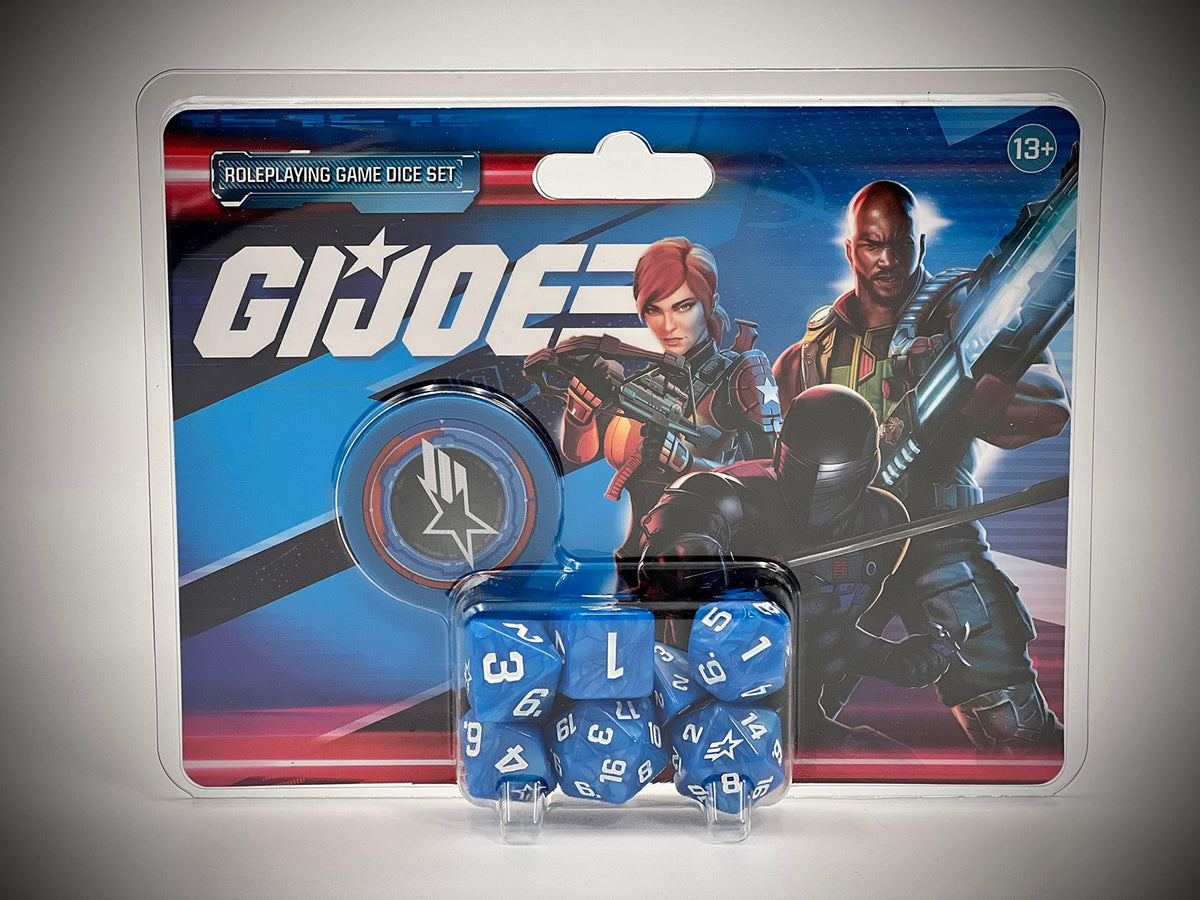 Renegade Game Studios G.I. Joe RPG Dice Set, 8-Piece Polyhedral Tabletop