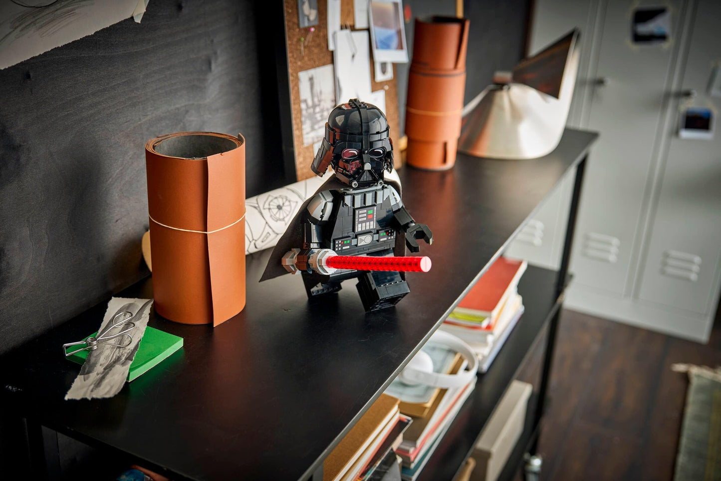 LEGO Star Wars Up-Scaled Darth Vader Minifigure Set #75461 - 1,028 Pieces, Posable 11-Inch Figure with Fabric Cape & Lightsaber | 6X Standard Size |