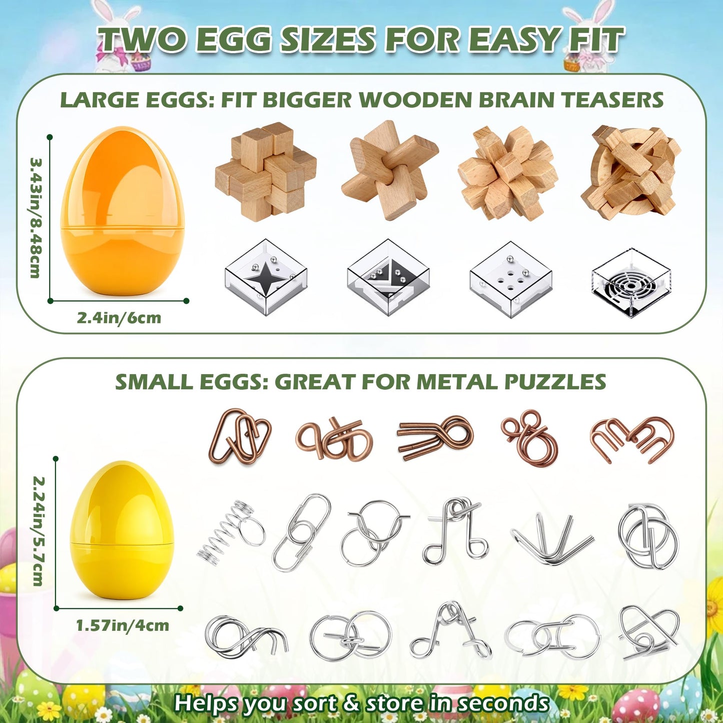 Rubypop 24 Pack Brain Teaser Puzzle Educational Toys for Kids & Adults