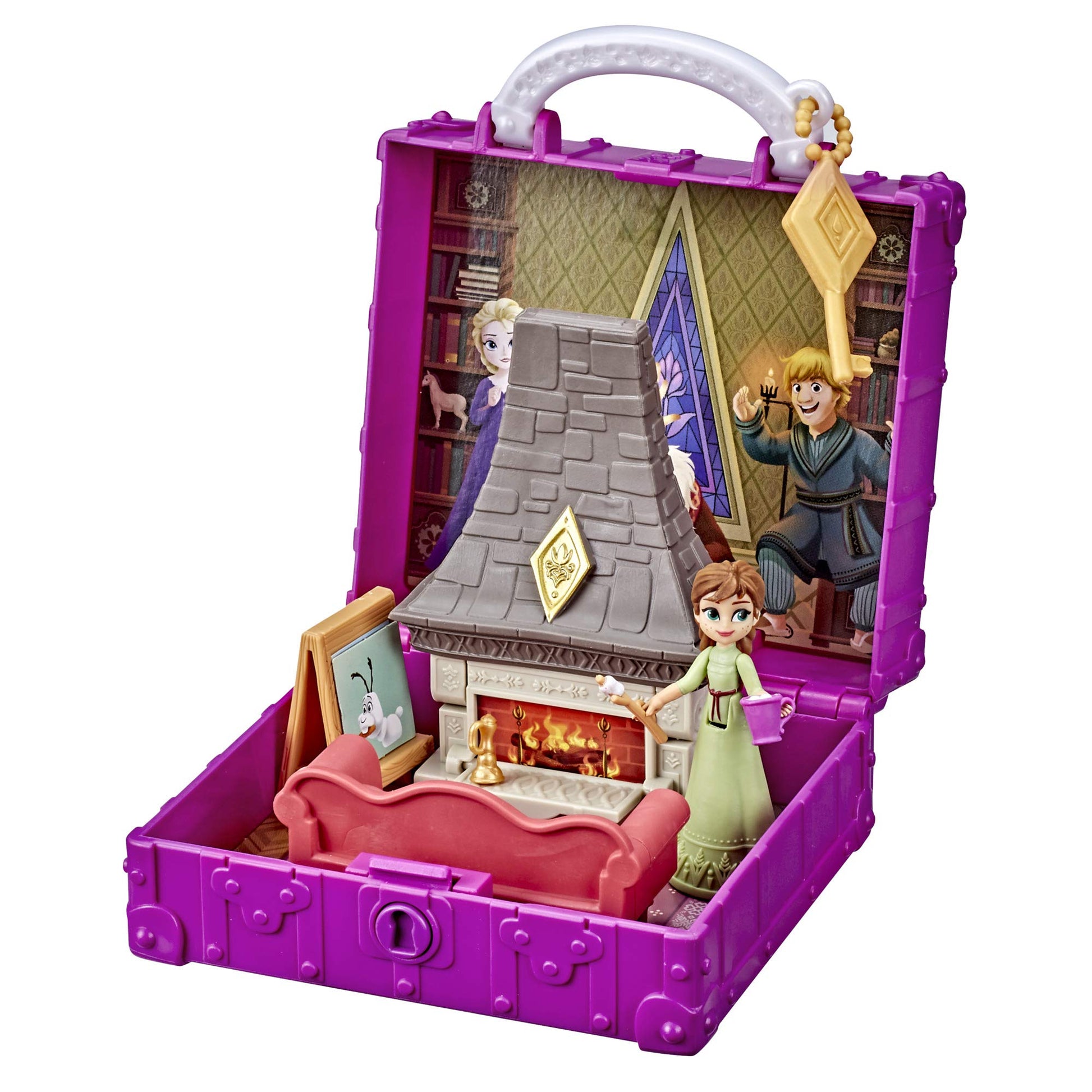 Disney Frozen 2 Pop Adventures Family Game Night Pop-Up Playset with Handle, Including Anna Doll, Toy Inspired 2