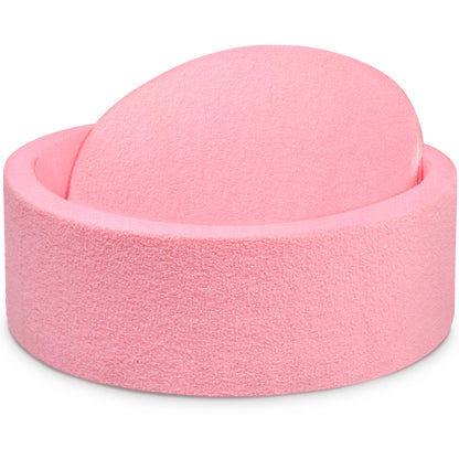 Imitation Teddy Foam Ball Pits 35.4"x 11.8" Soft Round Playpen for Toddlers and Pets with Soft Memory Sponge for Babies Indoor and Outdoor Game Pink