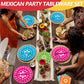 96 Pcs Mexican Fiesta Party Supplies Set, Serves 24 - Colorful Papel Picado Floral Paper Plates, Napkins, and Forks, Disposable Tableware for Cinco de