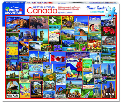 White Mountain 1000 Piece Jigsaw Puzzle, Best Places in Canada