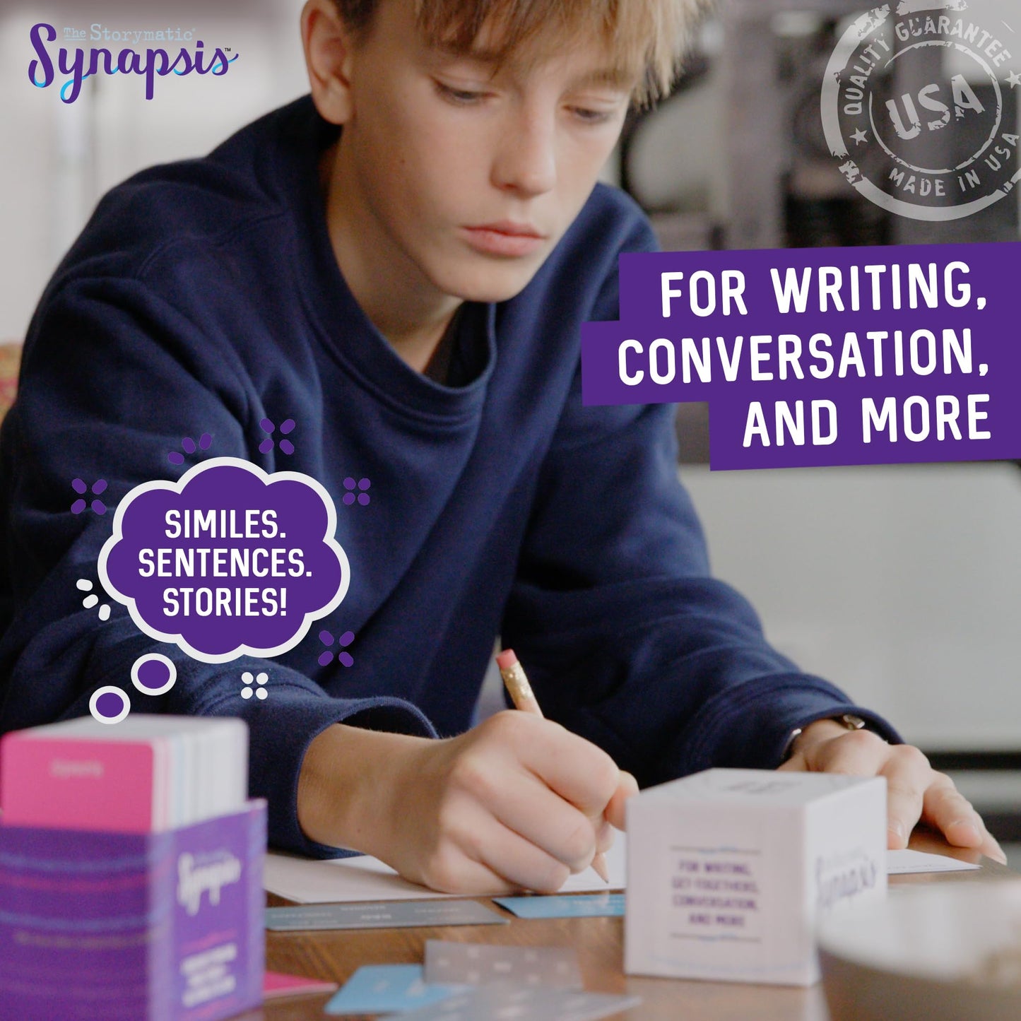 Storymatic Synapsis - Creative Writing Prompts for Adults and Young Writers - Storytelling Game