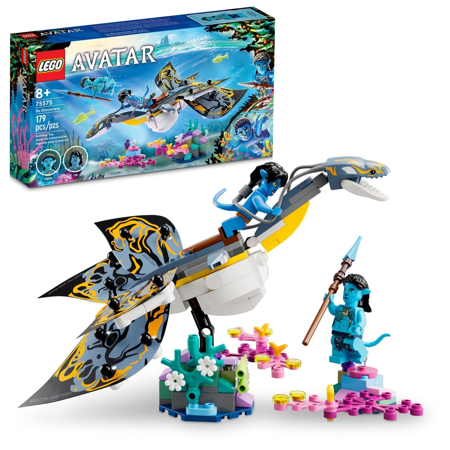 LEGO Avatar Ilu Discovery 75575, The Way of Water Movie Building Toy Ocean Set, Animal-Like Underwater Creature Figure, Collectible Display Idea for