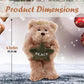 Plushland Angel Bears with White Wings and Halo,Hold Star with Hope Peace Joy, Soft Stuffed Animal Plush Toy Gift for Christmas 6 Inches (Beige)