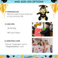 DolliBu Sitting Honeybee Graduation Plush Toy - Super Soft Graduation Stuffed Animal Dress Up with Gown and Cap with Tassel Outfit - Cute