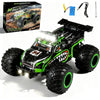 Ufilni Remote Control Monster Truck for Kids: Off-Road RC Car with Headlights & Body Lights, 1:18, 20 km/h, 2WD, 2.4 GHz, All-Terrain, Rechargeable