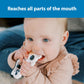 Dr. Brown's Ridgees Cow Baby Teether, Massaging Multi-Texture Teething Toy for Babies, Silicone Free, BPA-Free, 3m+
