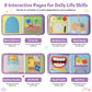 VAXRINO Busy Book for Toddlers 1-3,Montessori Daily Life Felt Activity Book