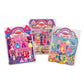 Melissa & Doug Puffy Sticker Activity Books Set of 3 - Dress-Up, Princess & Mermaid, with 208 Reusable Stickers and Fold-Out Scenes, Mess-Free Travel