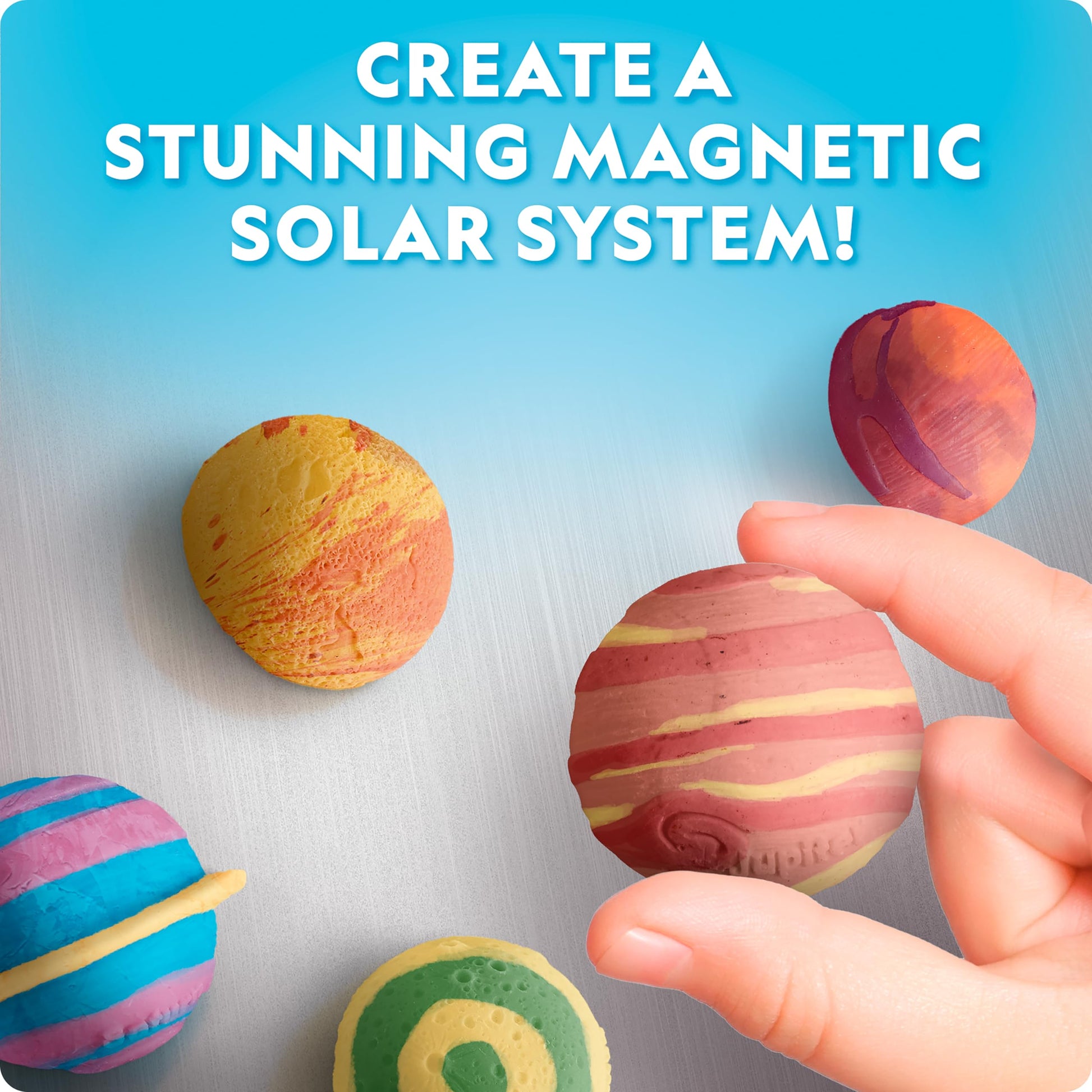 National Geographic Magnetic Solar System Art Kit for Kids with 9 Magnets