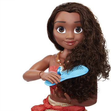 Disney Moana Doll 32" Tall Playdate Perfectly Poseable Doll, Includes Hair Comb, Playdate Moana Fashion Doll, Moana Doll Stands 32 Inches Tall! for