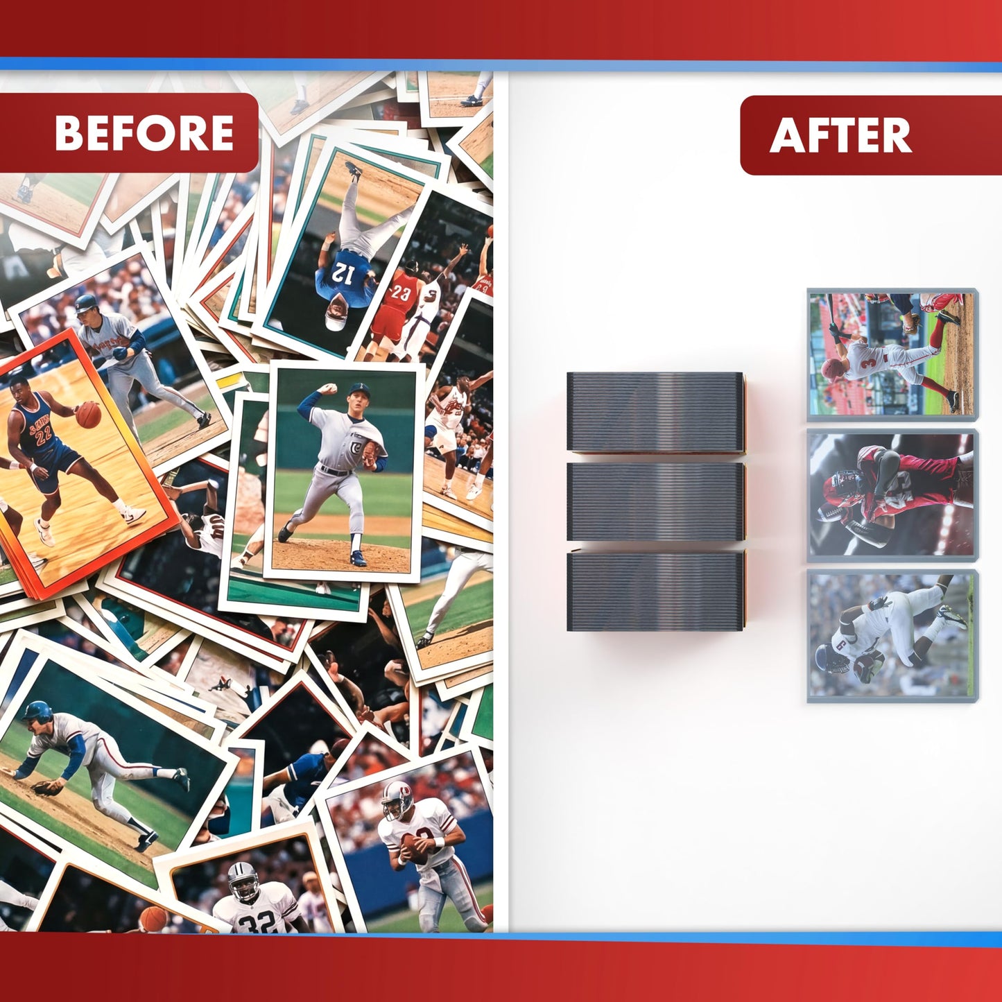 Cardboard Gold - 35pt Top Loaders for Cards - 200 Count - Premium 3x4 Inch Trading Card Toploaders - Protect Your Baseball and Sports Cards with These