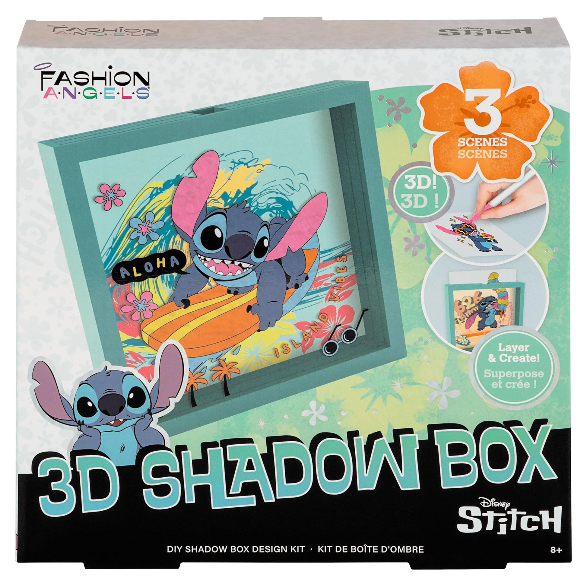 Fashion Angels Disney Stitch DIY 3D Shadow Box Kit