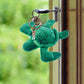 Puzzled Keychain, Green Sea Turtle Plush Toy, Soft Keyring Accessory, 4-Inch Unisex-Kids Keychain Decor, Children & Adult Couples Gift