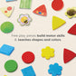 HABA My Very First Games - Teddy’s Colors & Shapes Educational Games & Toddler Activities with Wooden Pieces for Learning Colors, Shapes & Turn-Taking