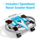 hand2mind Blue Speedway Racer Scooter Board, Gross Motor Toys, Ages 5+