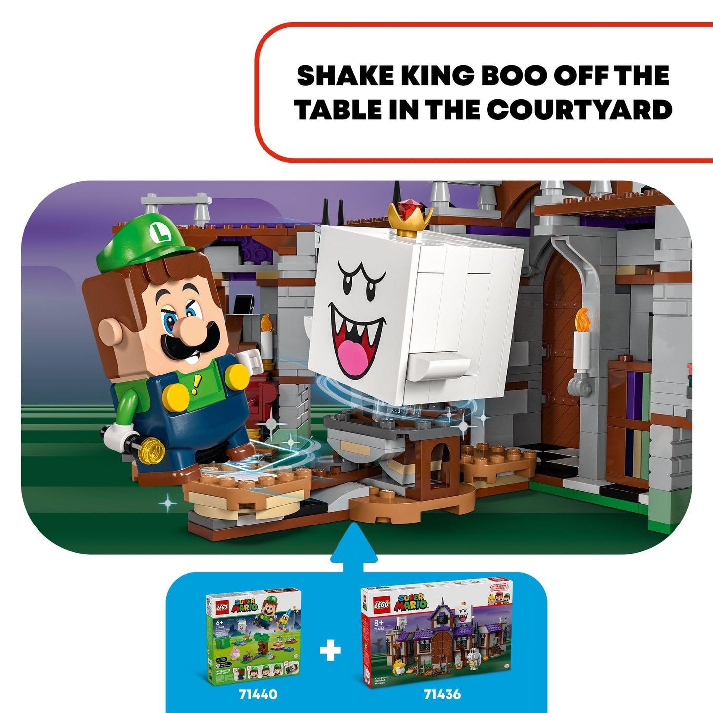LEGO Super Mario King Boo's Haunted Mansion - Building Toy for Kids Ages 8+ - Mario Toy W/ 4 Minifigures - Gift for Boys, Girls, & Gamers - 71436