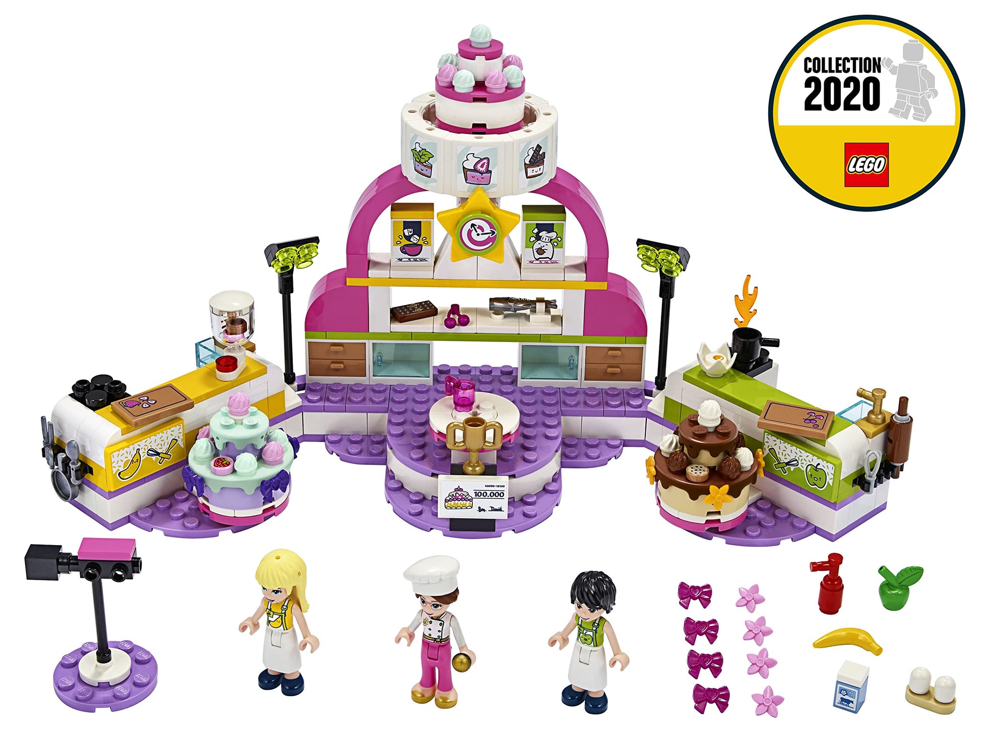 Lego 41393 Friends Baking Competition Playset with Toy Cakes, Cupcakes & Stephanie Mini Doll, for Girls and Boys 6 Plus Years Old