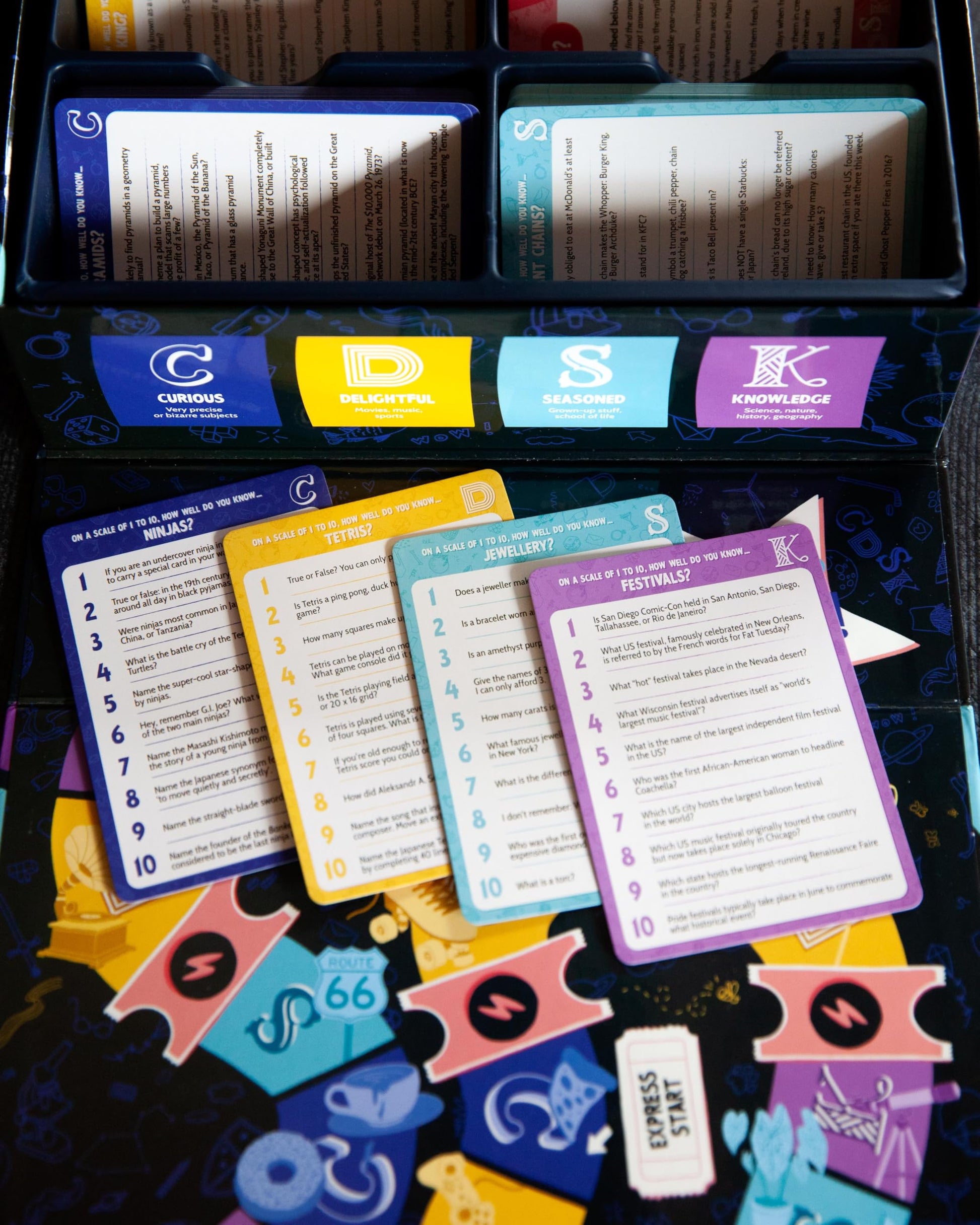 Randolph CDSK | Fun Trivia Party Game for Teens and Adults | Great for Game Nights and Large Groups | Two Player or Team Challenge | 2500+ Trivia