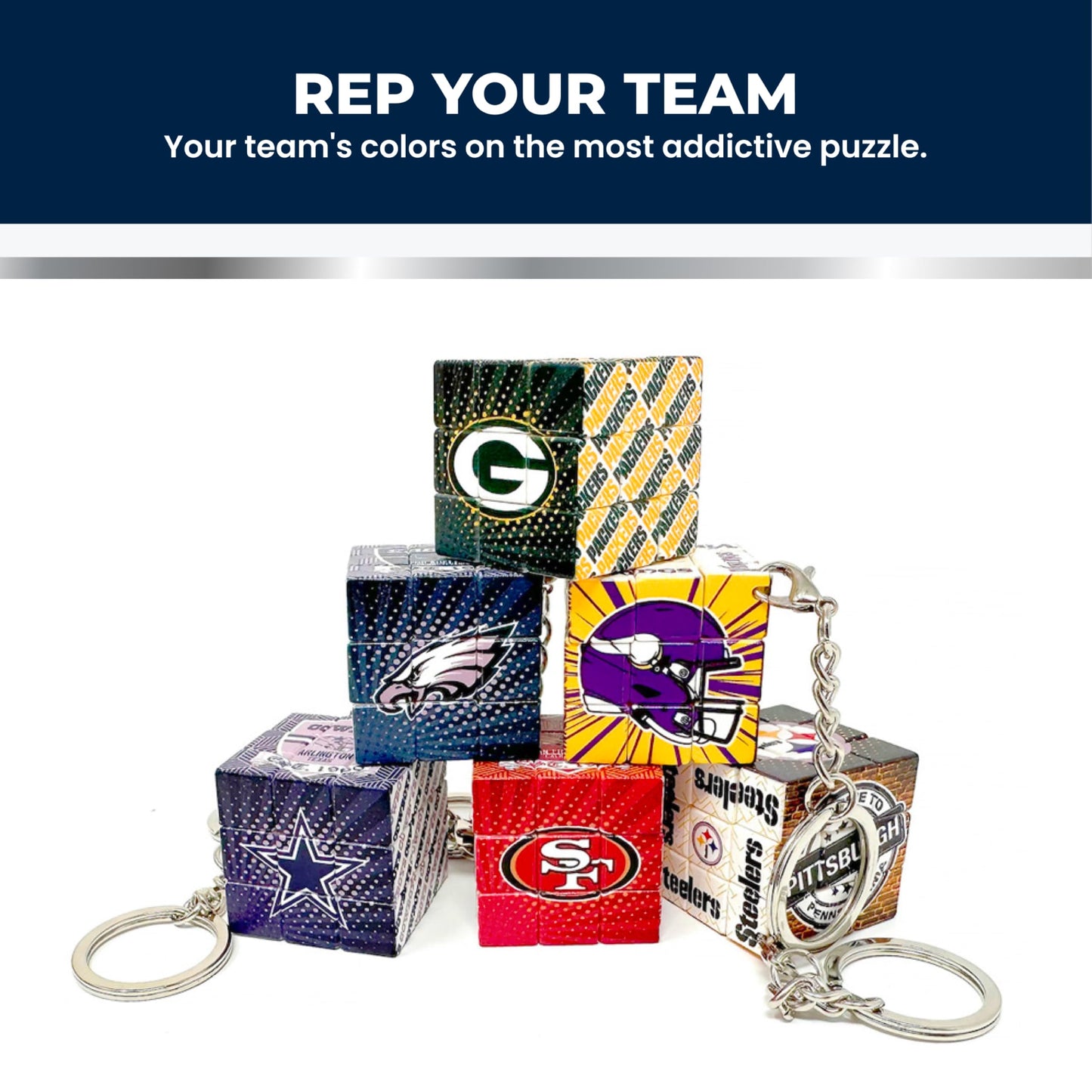 Party Animal NFL Football Speed Cube Puzzle, Green Bay Packers