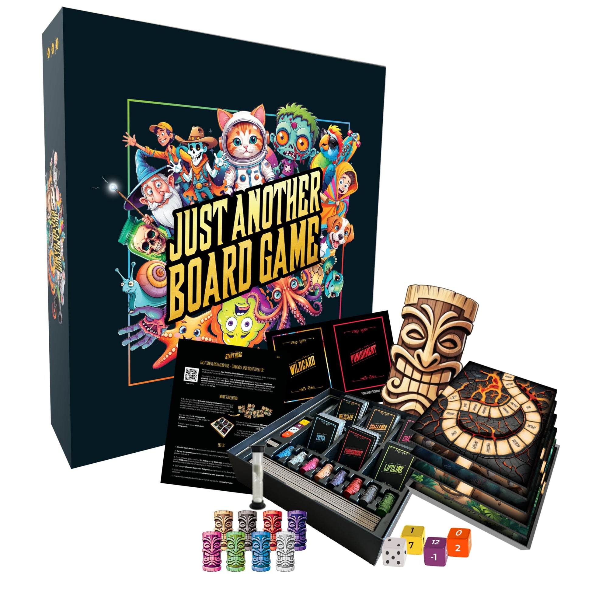 Just Another Board Game - by Crafty Dog - A Strategy Game for Kids & Adults with Charades, Trivia and Challenges