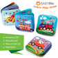 Floating Baby Bath Books - Transport Themed Bath Books for Babies, Infants - Waterproof, Mold-Free Bath Toys for Learning & Early Education