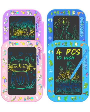 4Pack LCD Writing Tablet for Kids, 10Inch