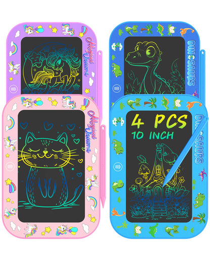 4Pack LCD Writing Tablet for Kids, 10Inch