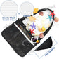 qiipii 2 Pack Beach Mesh Bag for Kids Shell Collecting Bag Beach Sand Toy Bags with 2 Outer Pocket for Hunting Shells, Swimming Accessories