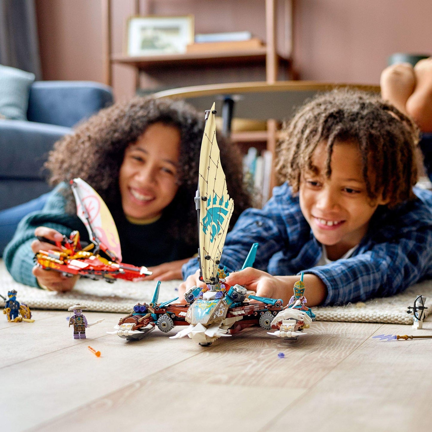 LEGO NINJAGO Catamaran Sea Battle 71748 Building Kit; Ninja Playset Featuring Catamaran Toys and NINJAGO Kai, Jay and Zane; Best Gift for Kids Who