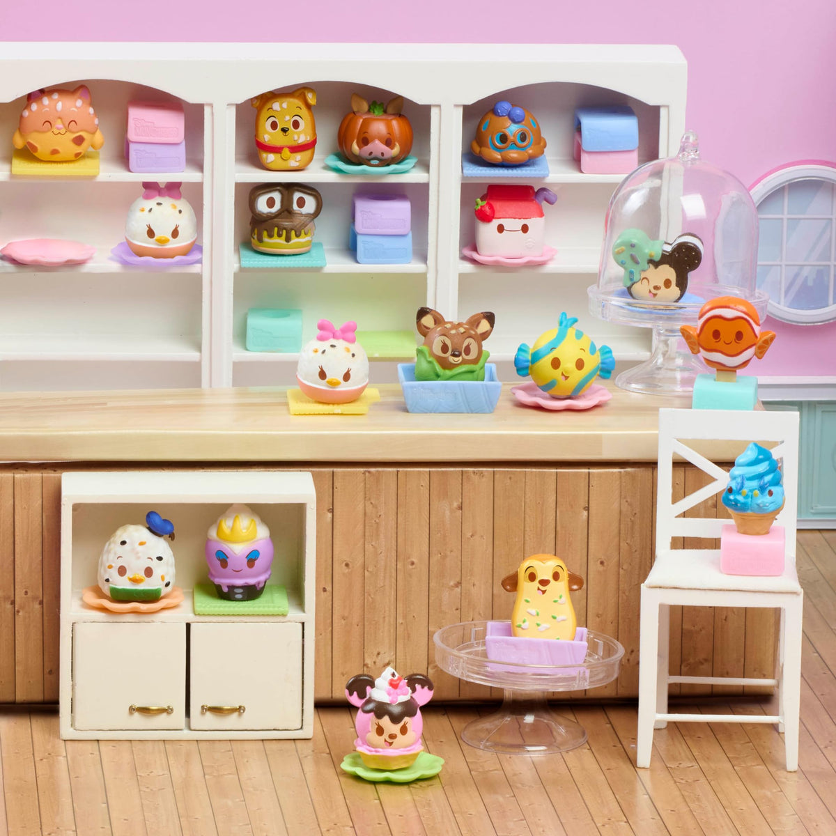 Just Play Disney Munchlings Mini Munch Duos Figurines Collectible Figures with Accessories, 5 Pieces, 2.5 cm, Toys for Kids Ages 3 Years, 7.32