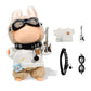 Satakara Doll Clothes Set for 17cm (6.7Inch) Dolls - 4-Piece White Outfit with Guitar, Glasses & Necklace, Stylish Clothes for Display