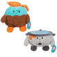 BumBumz Large 6 Pack Weighted Sensory Plush Set 7.5 Inch - Official Licensed Collectible Soft Fuzzy Emotional Support Stuffed Animals - Anxiety Relief