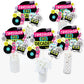 Big Dot of Happiness Through the Decades - 50s, 60s, 70s, 80s, and 90s Party Centerpiece Sticks - Table Toppers - Set of 15