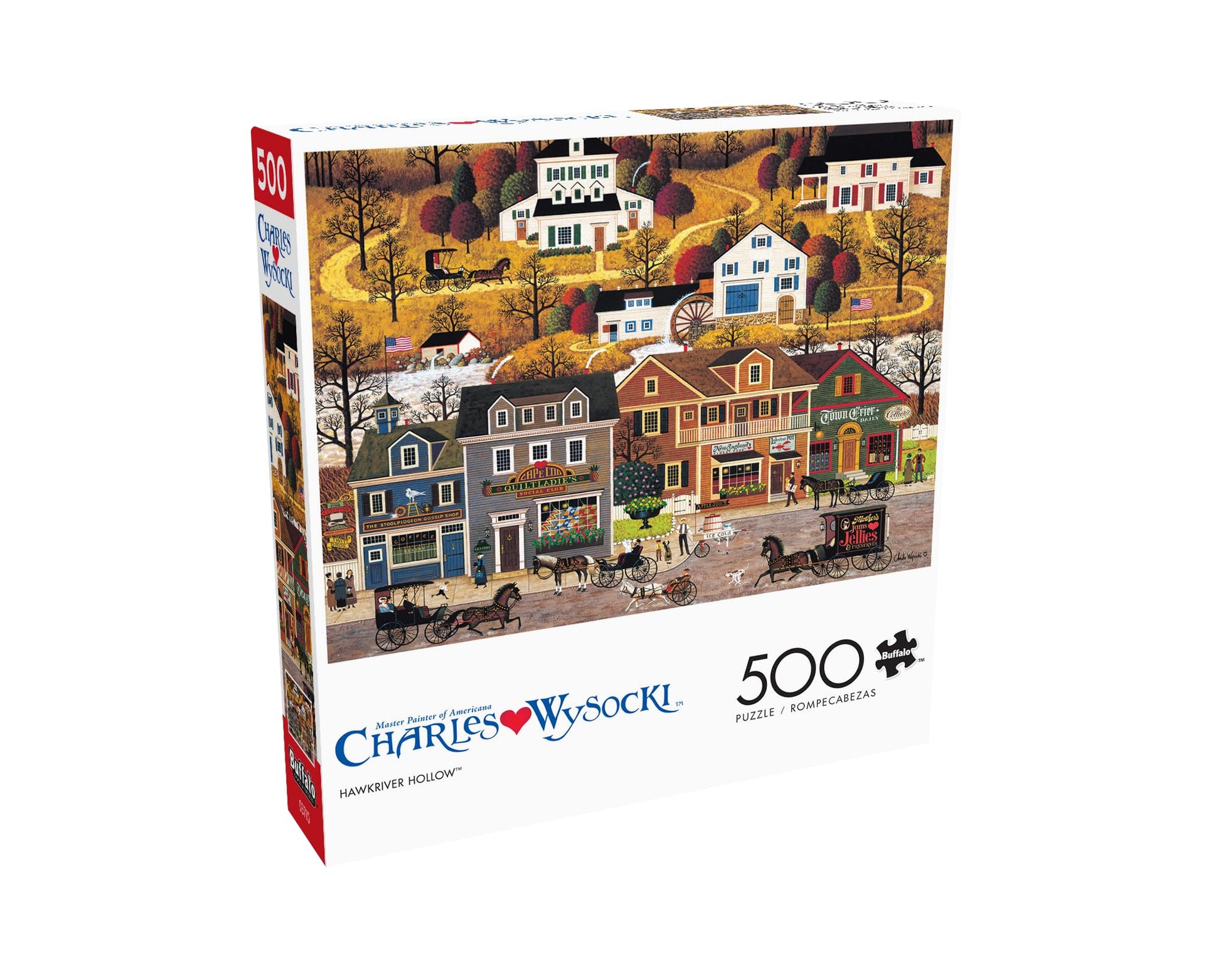Buffalo Games - Charles Wysocki Hawk River - 500 Piece Puzzle for Adults