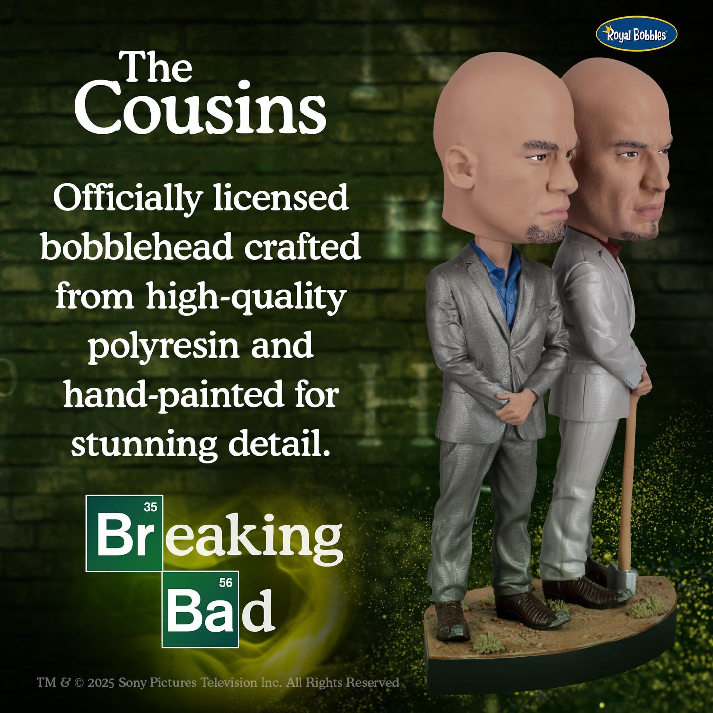 Royal Bobbles Breaking Bad The Cousins - Better Call Saul - 8.4” Tall - Collectible Bobblehead Statue