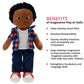 Playtime by Eimmie 14" Soft Baby Doll for Boys (Charlie) - Plush Rag Doll for Toddlers & Infants, Washable Stuffed Toy with Sensory Fabric Body