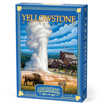 Boardwalk Puzzles Premium Featherlight Unique Playing Cards, Fun Themed Deck for Home and Travel | Yellowstone National Park