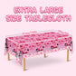 UKKJOM 3 Pack Pink Mouse Birthday Decorations, Pink Mouse Party Decorations Tablecloth for Kid,Boys and Girls Happy Birthday Decor Table Cover