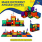 Playmags Magnetic Tiles, 18Pcs Magnetic Building Bricks, Exclusive Magnetic Blocks, Skill Development, Ages 3+ (Small Bricks Tiles)