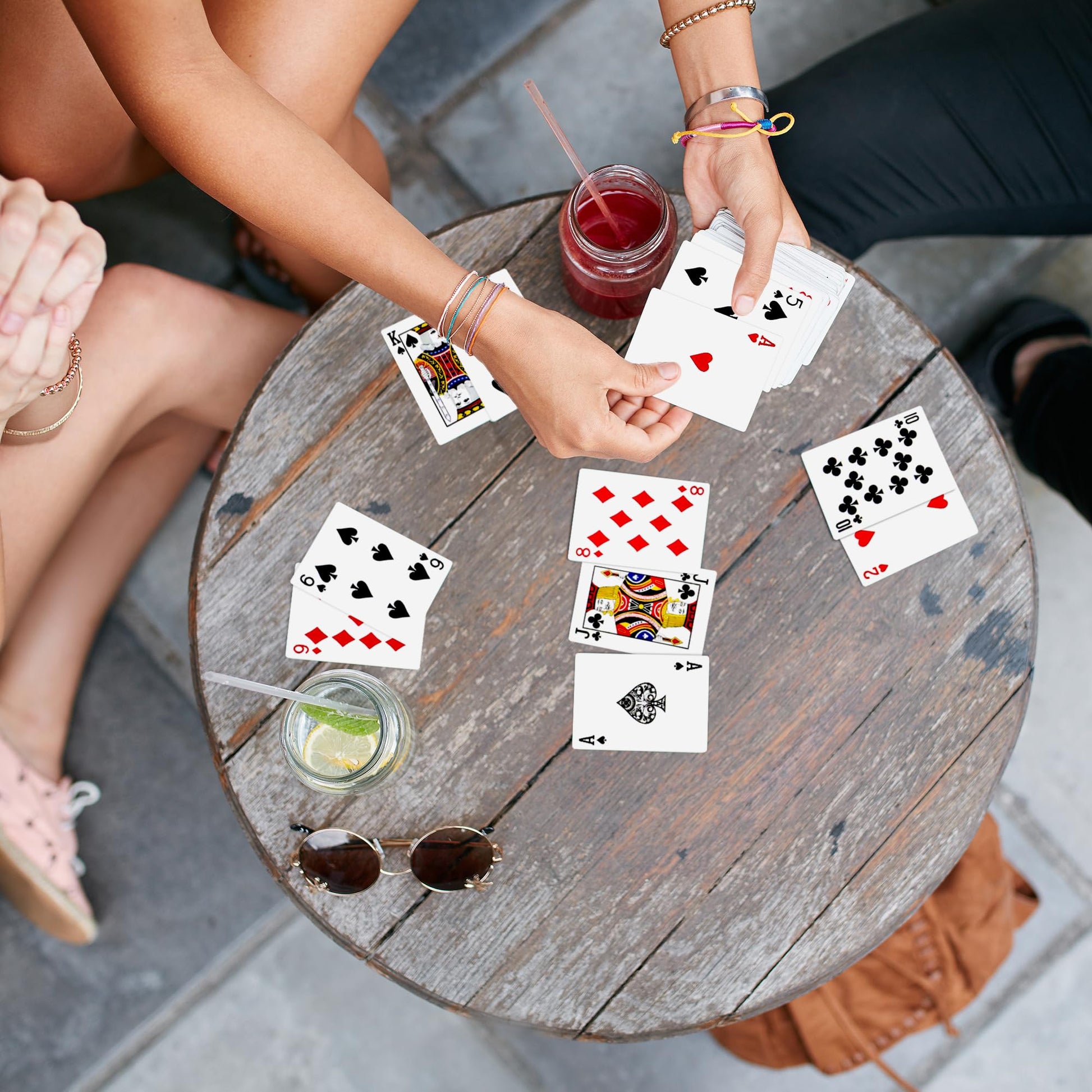 Playing Cards 48 Pack, 48 Deck of Playing Cards Bulk for Adults, Poker Cards Set with 6 Colors, Family Game Night, Standard Index Card for Blackjack