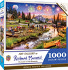 MasterPieces 1000 Piece Jigsaw Puzzle for Adults, Family, Or Youth - Fireworks on The Mountain - 19.25"x26.75"