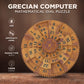 Project Genius Grecian Computer Mechanical Math Puzzle, Wooden Brainteaser Gift for History Buffs and Smart Kids, Teens, and Adults - True Genius
